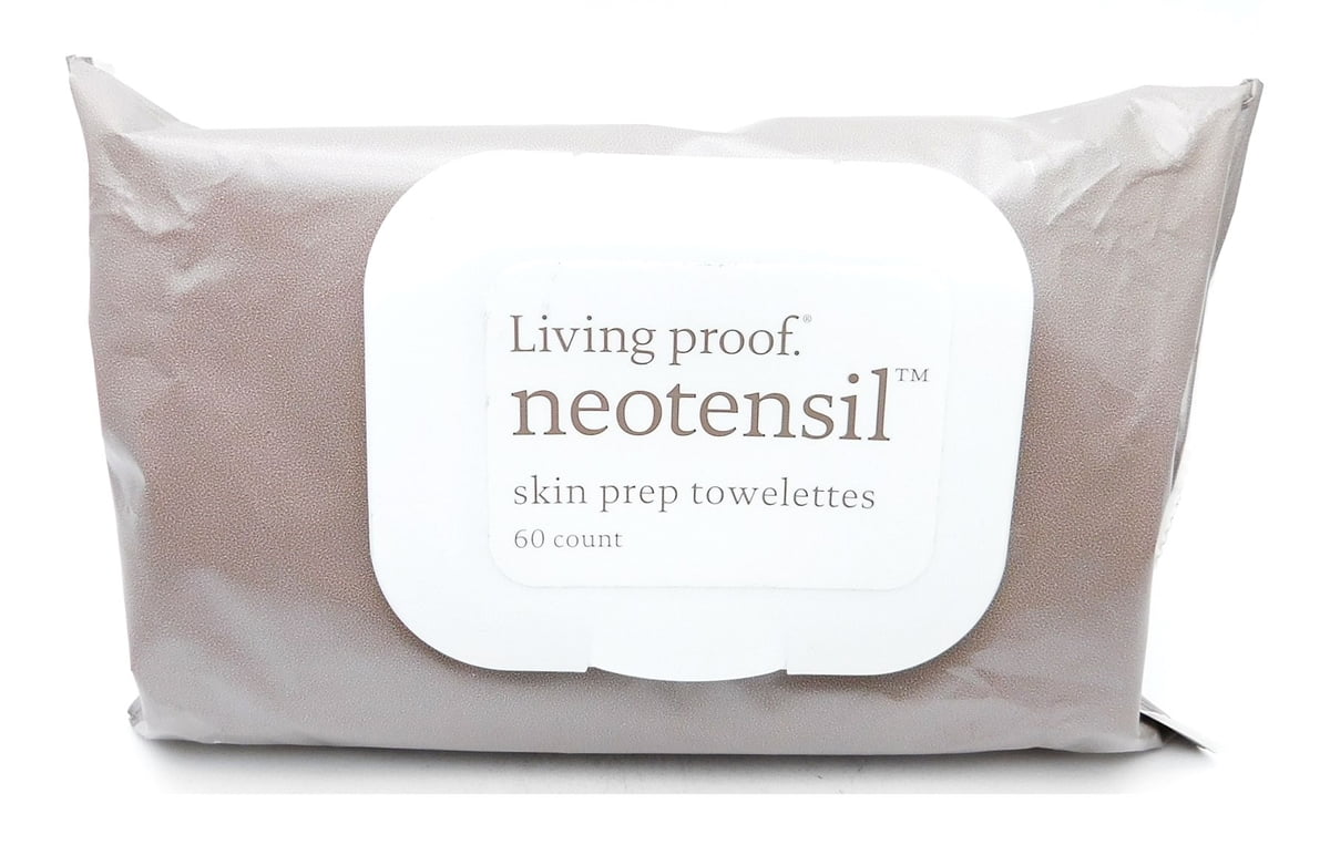 Living Proof. Neotensil Skin Prep Towelettes 60 Count TENA Wash Cream 8-1/2 fl oz. Tube - 2 Count